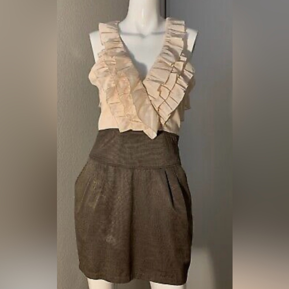 HELLO MISS RUFFLE SLEEVELESS DRESS 17” PTP
